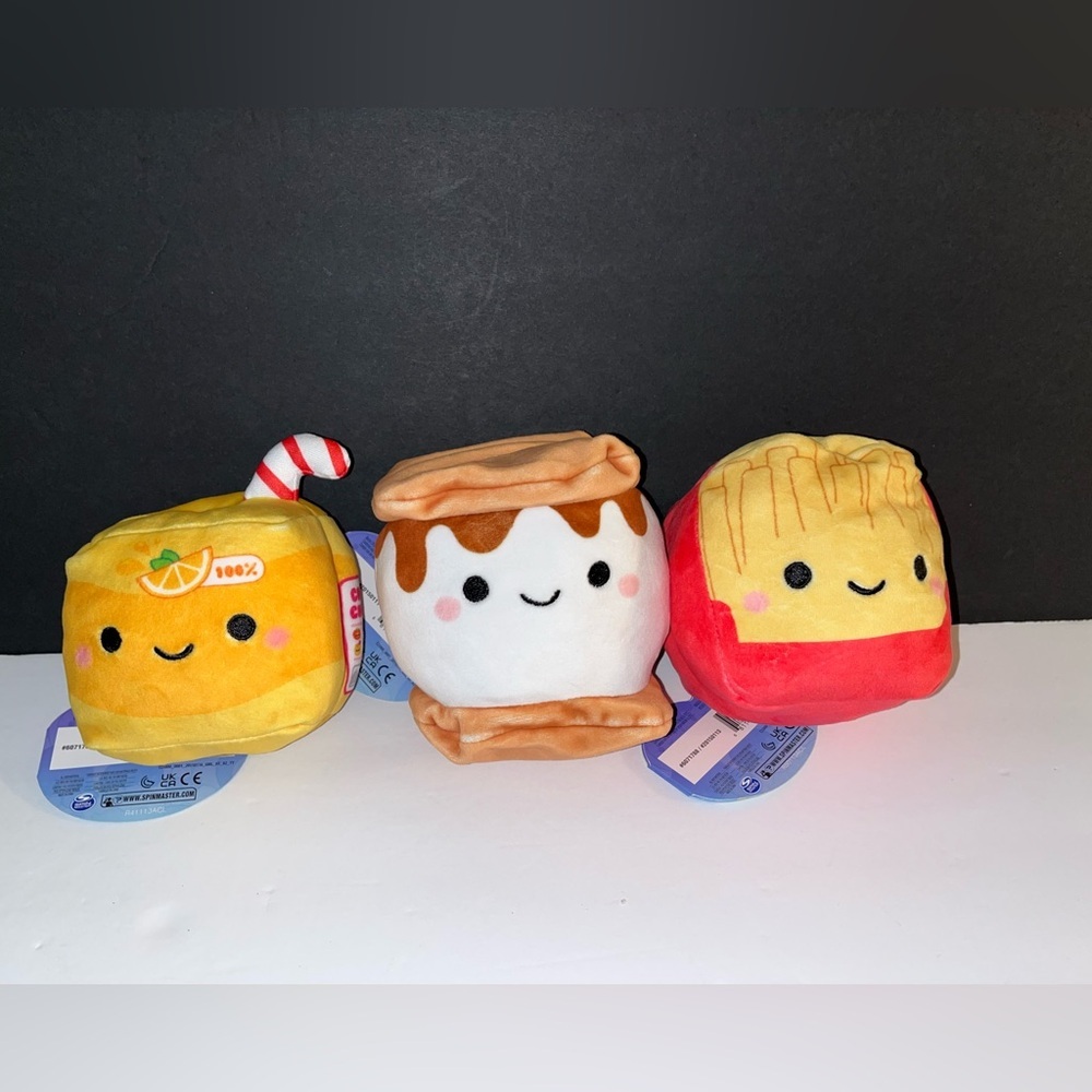 BRAND NEW Cheeky Chunks Marshmallow Fries Lemonade Plush Set Cute Food Plush